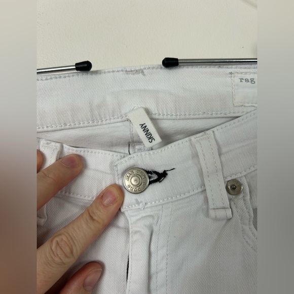 Rag & Bone White Skinny Jean Legging Size 26 W15020337 - Picture 5 of 12
